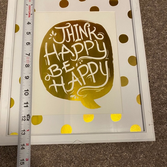 Wall art. Think happy be happy - Picture 2 of 4